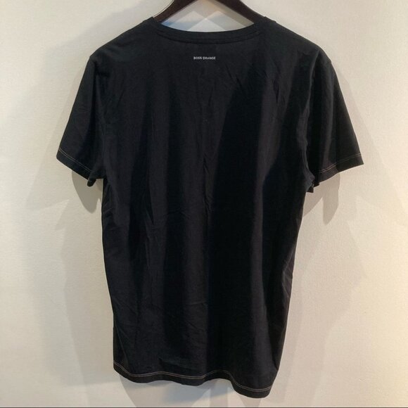 BOSS ORANGE Sz M T-Shirt With Houndstooth Design - Picture 7 of 8